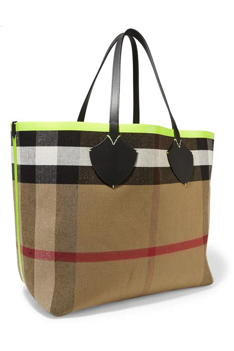 burberry pocket bag canvas|burberry reversible tote bag.